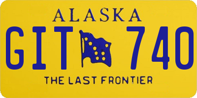 AK license plate GIT740