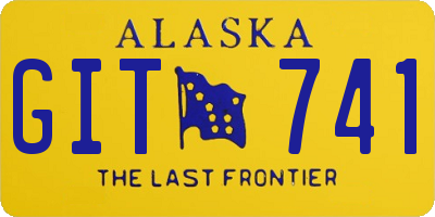 AK license plate GIT741
