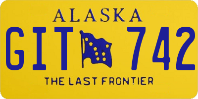 AK license plate GIT742