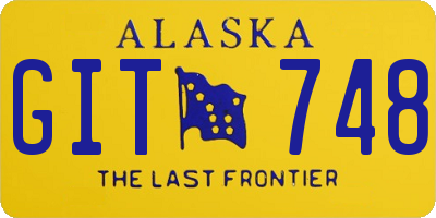 AK license plate GIT748