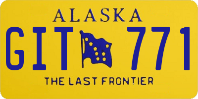 AK license plate GIT771