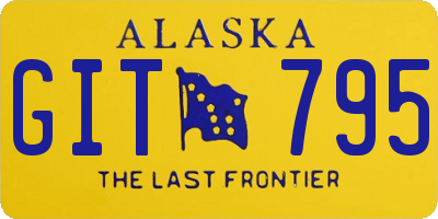 AK license plate GIT795