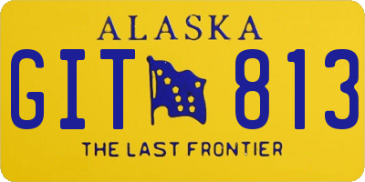 AK license plate GIT813