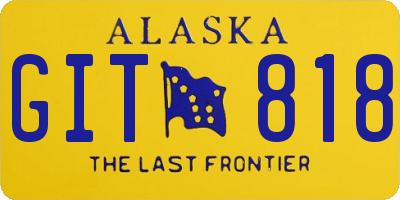 AK license plate GIT818