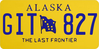 AK license plate GIT827