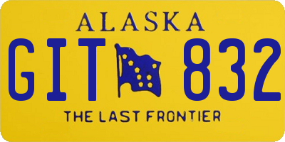 AK license plate GIT832