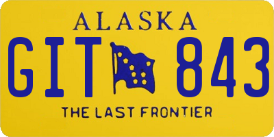 AK license plate GIT843