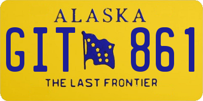 AK license plate GIT861