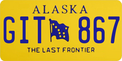 AK license plate GIT867