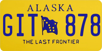 AK license plate GIT878