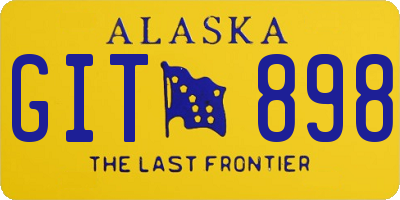 AK license plate GIT898