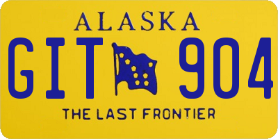 AK license plate GIT904