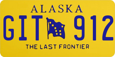 AK license plate GIT912