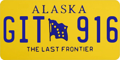 AK license plate GIT916