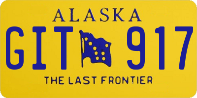 AK license plate GIT917
