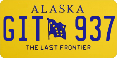 AK license plate GIT937