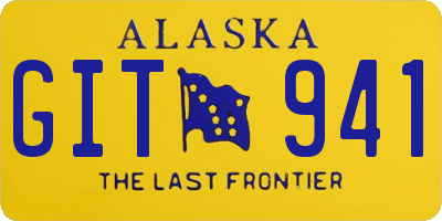 AK license plate GIT941