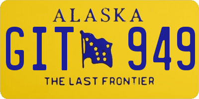AK license plate GIT949