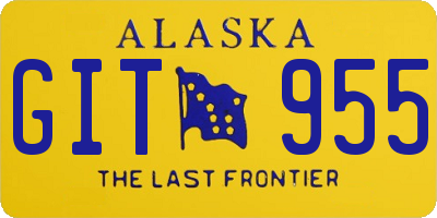 AK license plate GIT955