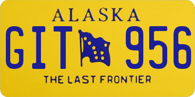 AK license plate GIT956