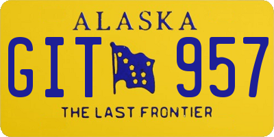 AK license plate GIT957