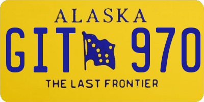AK license plate GIT970