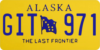 AK license plate GIT971