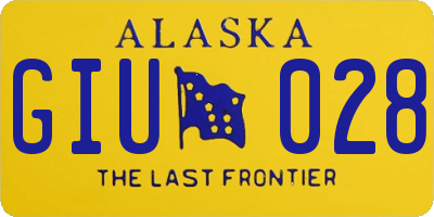 AK license plate GIU028