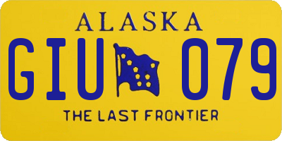 AK license plate GIU079