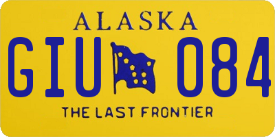 AK license plate GIU084