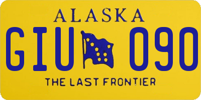 AK license plate GIU090