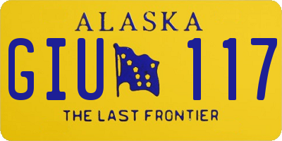 AK license plate GIU117
