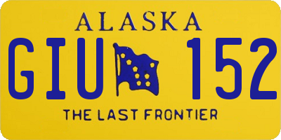 AK license plate GIU152