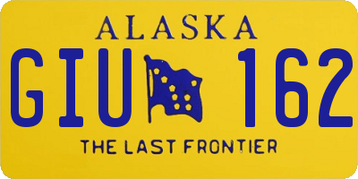 AK license plate GIU162