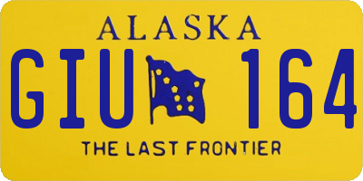 AK license plate GIU164
