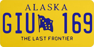 AK license plate GIU169