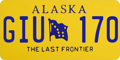 AK license plate GIU170