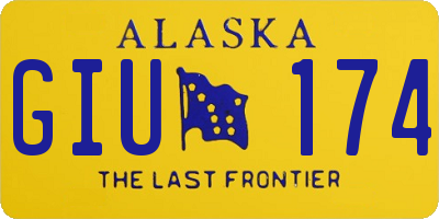 AK license plate GIU174