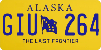 AK license plate GIU264