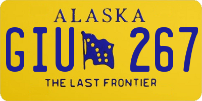 AK license plate GIU267