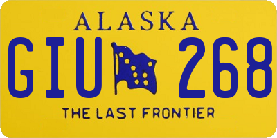 AK license plate GIU268