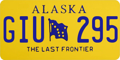 AK license plate GIU295