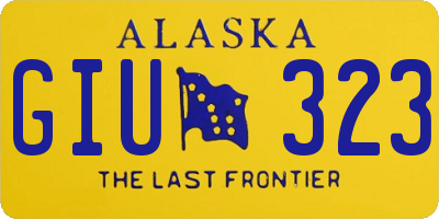 AK license plate GIU323