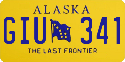 AK license plate GIU341