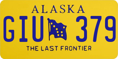 AK license plate GIU379