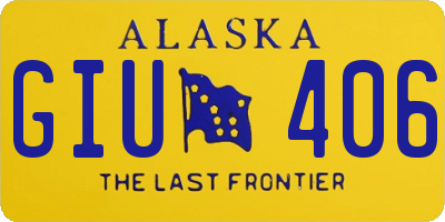 AK license plate GIU406