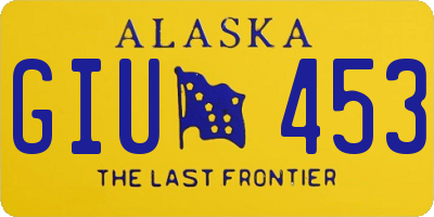 AK license plate GIU453