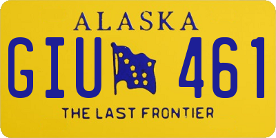 AK license plate GIU461