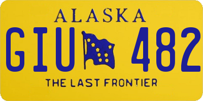 AK license plate GIU482