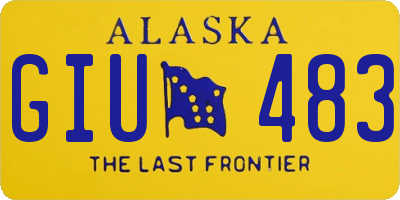 AK license plate GIU483
